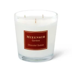 Grandes Bougies Parfumées^Mizensir Parfums Chocolat Suisse | Large scented candle